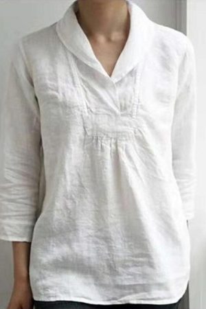 Casual versatile solid color top