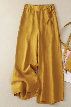 Women's Fashion Versatile Texture Trousers