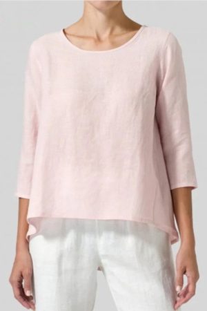 Daily Round Neck A-Line Top