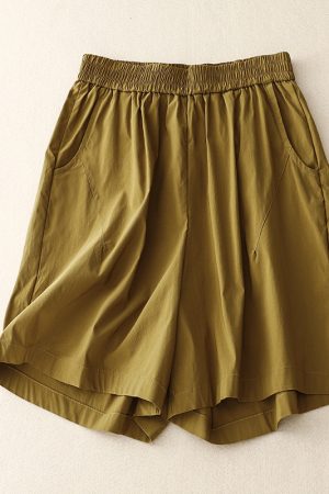 Women's Casual Loose and Comfortable Solid Color Shorts