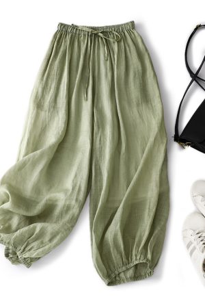 Solid Color Casual Loose Bloomers