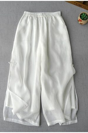 Women's Comfortable Originality Two -color Trousers