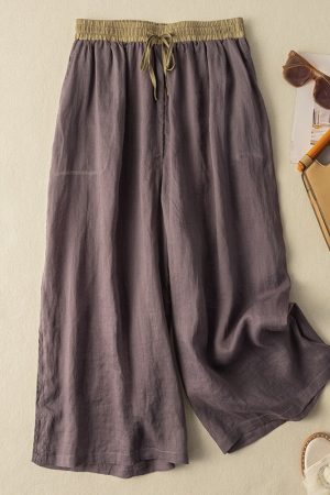 Artistic Retro Loose Cotton Linen Casual Pants